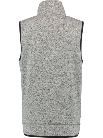 OS-Trachten Strickfleece-Weste Klesi in mittelgrau