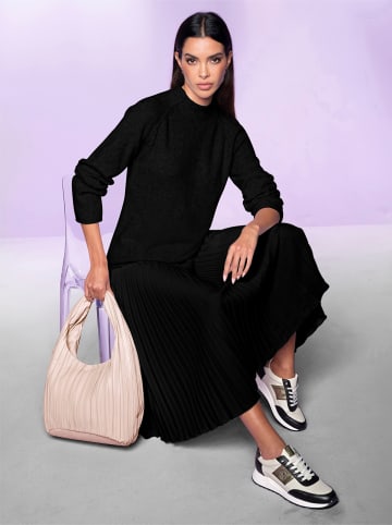 Heine Plissee-Rock in schwarz