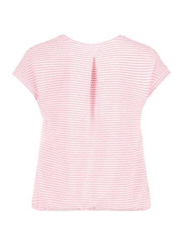 BETTY & CO Casual-Shirt mit Gummizug in Pink/Cream