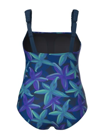 Ulla Popken Badeanzug in dunkelblau
