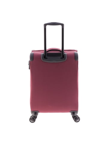 Gladiator 4700 4 Rollen Kabinentrolley 55 cm mit Dehnfalte red