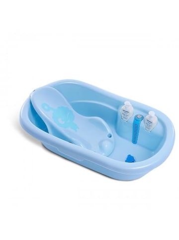 Moni Babybadewanne Santorini, Zubehör 90 cm in blau