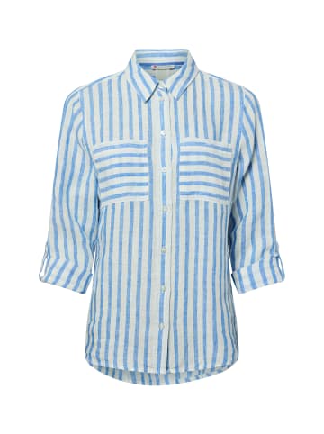Street One Bluse in blau weiß