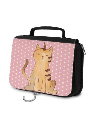 Mr. & Mrs. Panda Kulturtasche Einhorn Katze ohne Spruch in Rot Pastell