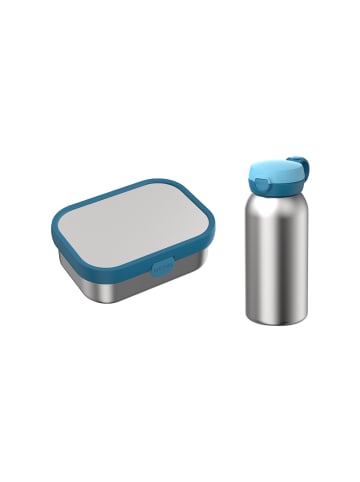 Mepal 2-tlg. Edelstahl-Lunchset Campus in in Cool Blue