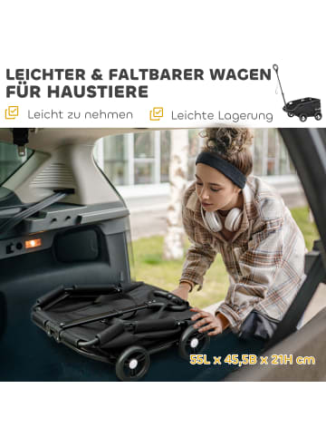 Pawhut Hundebuggy 53L x 45B x 28H cm