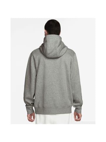 Nike Sweatshirt in DK GREY HEATHER/LT SMOKE GREY/WHITE