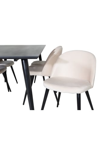 ebuy24 Essgruppe Dipp 49 (7-teilig) Beige 90 x 180 cm