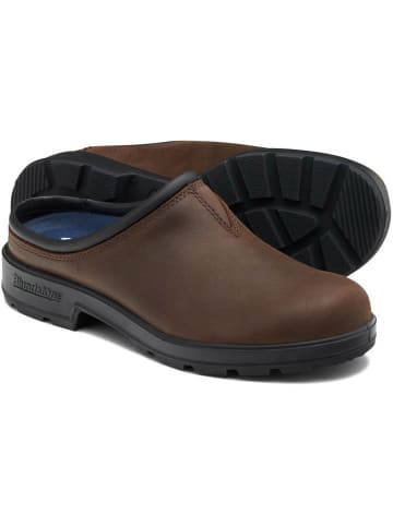 Blundstone Clog "#2421 Antique Brown Leather (Originals Clogs)" in Braun