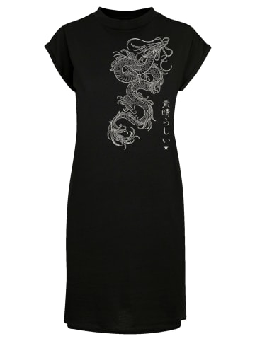 F4NT4STIC Short Sleeve Dress Drachen in schwarz