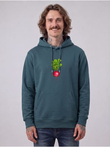 wat? Apparel Sweatshirt Radieschen in Petrol