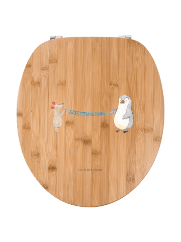 Mr. & Mrs. Panda Klodeckel Maus Pinguin Geburtstag ohne Spruch in Braun