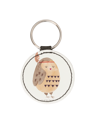 Mr. & Mrs. Panda Anhänger Eule Federschmuck ohne Spruch in Weiß