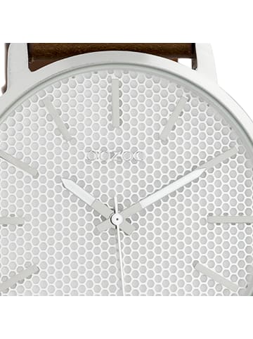 Oozoo Analog-Armbanduhr Oozoo Timepieces braun extra groß (ca. 48mm)