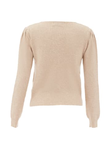 NAEMI Damen Strickpullover in Beige
