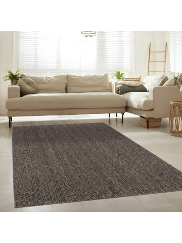 KADIMA DESIGN Teppich Kurzflor Unifarben Wohnzimmer in Anthrazit
