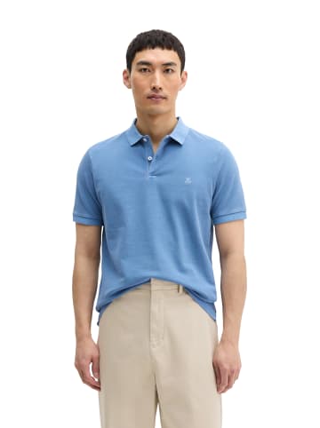 Marc O'Polo Poloshirt Piqué shaped garment-dyed in Provincial Blue