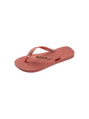Havaianas Slipper mit Metallic-Logo oben Canyon Clay