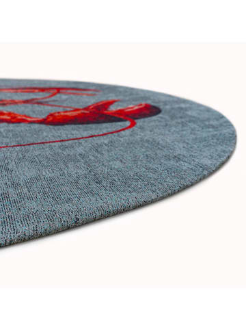 Louis de Poortere Teppich Steam Red in Grau