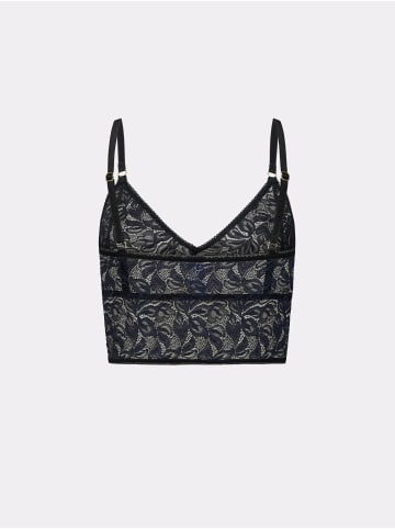 Erlich Textil  ICONIC LACE BRALETTE TOP in schatten schwarz