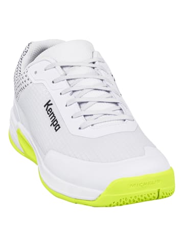 Kempa Hallen-Sport-Schuhe Wing 3.0 Jr in weiß/limonengrün/schwarz