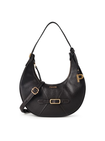 PICARD buckle up Schultertasche Leder 23 cm in cafe