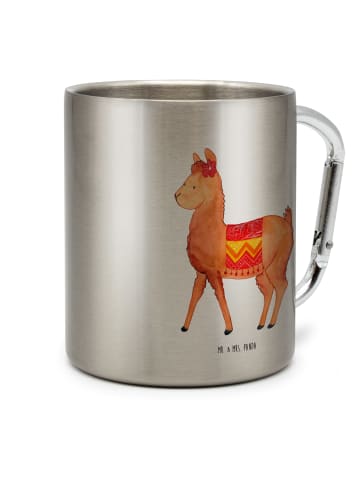 Mr. & Mrs. Panda Trinkbecher Edelstahl Alpaka Stolz ohne Spruch in Silber