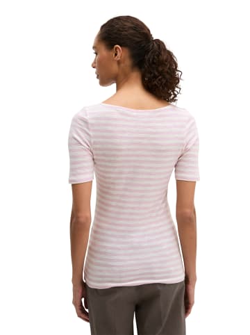 Marc O'Polo Gestreiftes T-Shirt slim in Light Purple