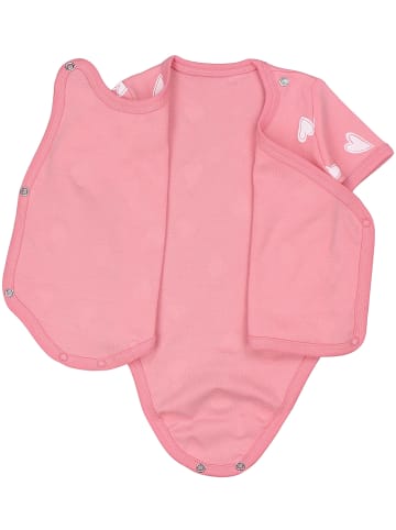 TupTam Baby Mädchen Kurzarm Wickelbody 5er Set in rosa Modell 3