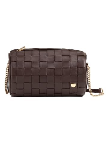 DuDu Abigail Umhängetasche Leder 19.5 cm in coffee brown