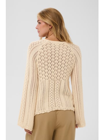 SAINT TROPEZ Strickpullover PerlitaSZ Gerade Passform in Seedpearl