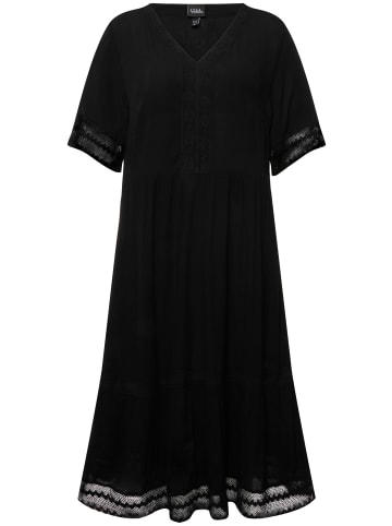 Ulla Popken Midikleid in schwarz