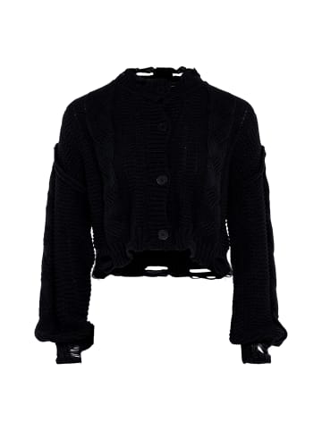 myMo Damen Strickjacke in SCHWARZ