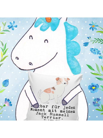 Mr. & Mrs. Panda kuschelkissen 40x40 Jack Russell Terrier Moment... in Weiß