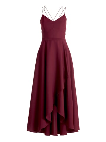 Vera Mont Abendkleid mit Volant in Wild Ruby