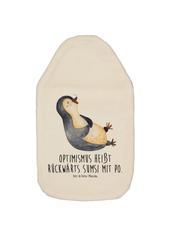 Mr. & Mrs. Panda Wärmekissen Pinguin Lachen mit Spruch in Weiß