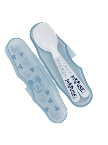 Disney Mickey Mouse Disney Mickey Mouse Kinderlöffel Set 2-teilig im Reiseetui in Weiß
