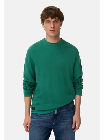 Camel Active Pullover aus reiner Baumwolle in Tannengrün