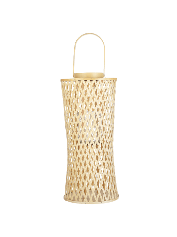 Beliani Laterne MACTAN in /Beige - (W) 26 x (H) 58 x (L) 14 cm