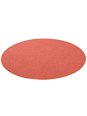 Snapstyle Velours-Teppich Strong Rund in orange