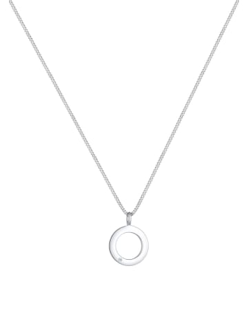 Elli DIAMONDS  Halskette 925 Sterling Silber Geo, Kreis in Silber