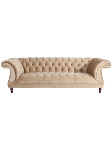 58 aufm Kessel CHESTERFIELD Sofa 3-Sitzer Kaylin Samtvelours sand
