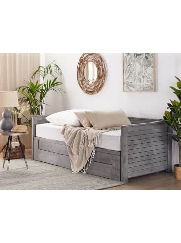Beliani Tagesbett CAHORS in Grau - (W) 186 x (H) 72 x (L) 209 cm