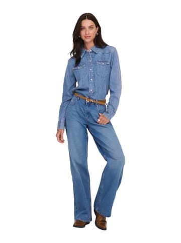 ONLY Hemd ONLCHARLIZE LS DNM SHIRT AKM in Blau