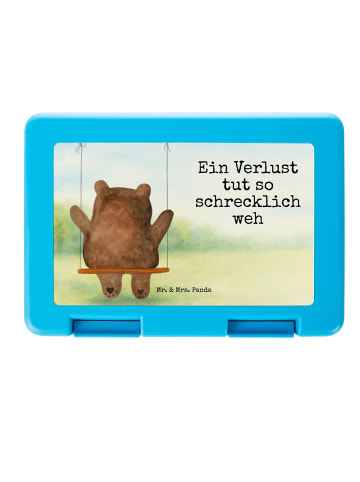 Mr. & Mrs. Panda Snackbox Bär Schaukel Design mit Spruch in Weiß