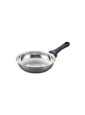 Riess Bratpfanne Grillmeister ohne Deckel aus Edelstahl in Silber