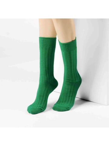 MUNADUNA 3er-Set Classic Socken in Weiß/Gelb/Orange 35-39