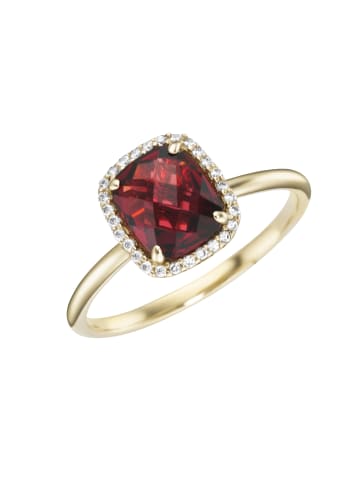 Luigi Merano Ring Mit Granat Und Zirkonia in Rot