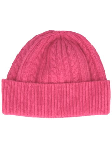 BREITER Strickmütze in rosa