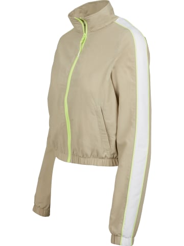 Urban Classics Track Jacket in concrete/electriclime
